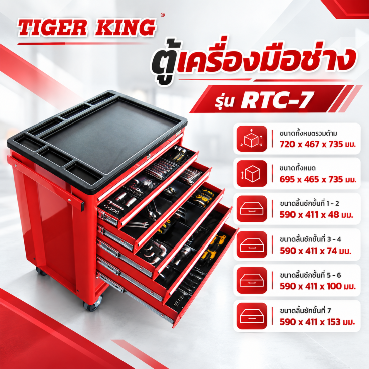 ตู้เครื่องมือ 7 ชั้น